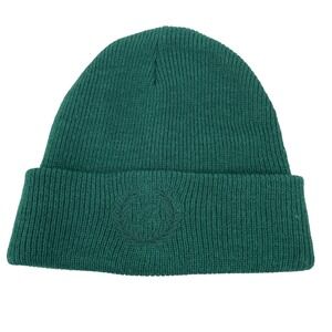 Victoria's Secret Pink Ribbed Beanie Winter Hat Green